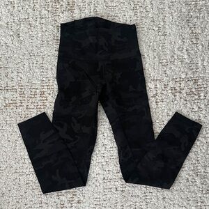Lululemon Athletica Black Camouflage Leggings
